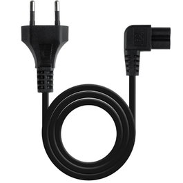Nanocable Cable Alimentación Acodado CEE7/16/M-C7/H Negro 3.0 m